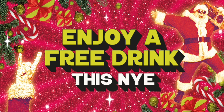 Enjoy a free drink this NYE