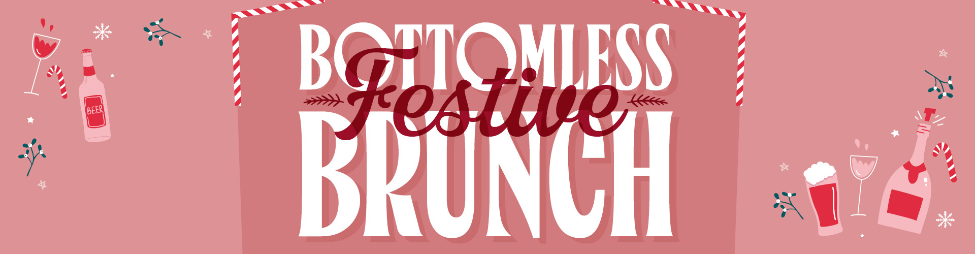 Christmas Bottomless Brunch Background