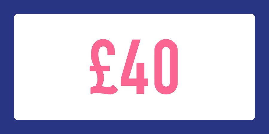 £40 Gift Card Value