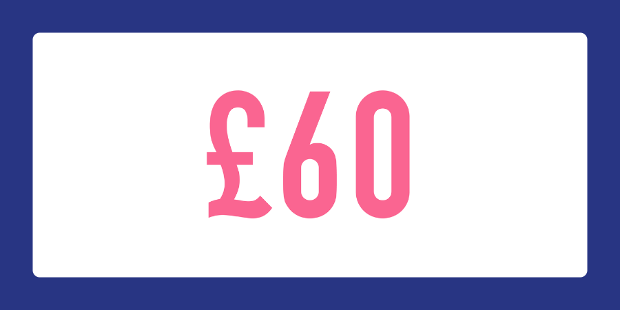 £60 Gift Card Value