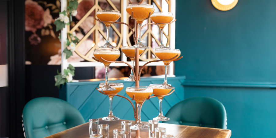 Pornstar Martini Cocktail tree at Slug And Lettuce Birmingham (p)