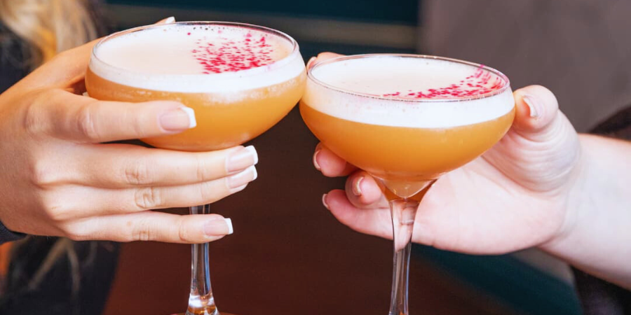 Toasting pornstar martinis