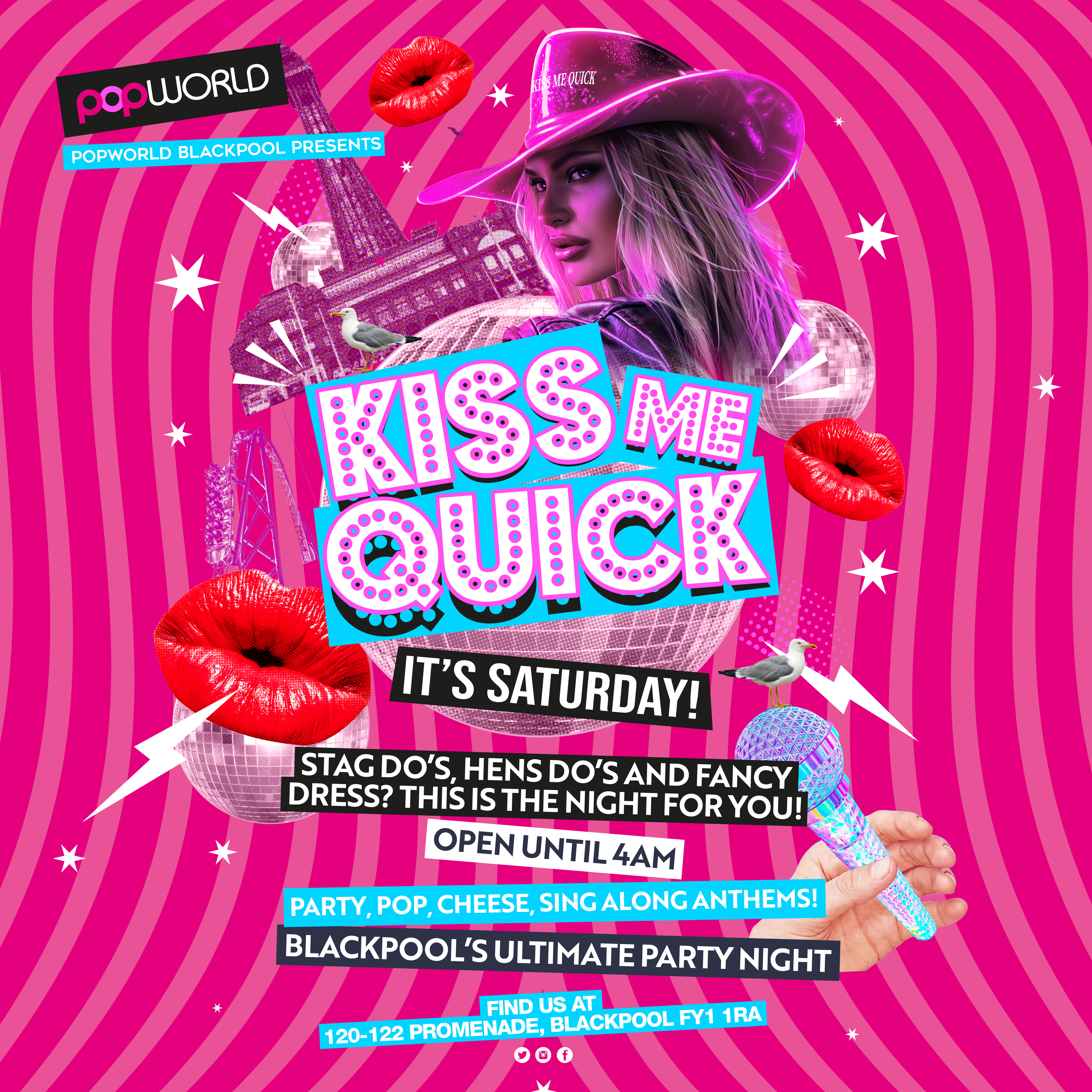 Kiss me quick its Saturday