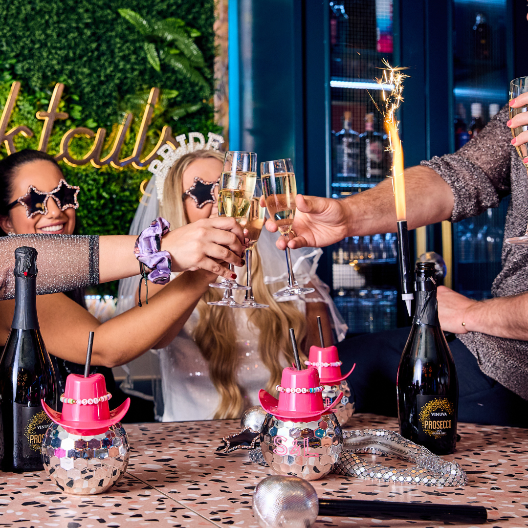 Cheers Prosecco at a hen do at Slug And Lettuce Birmingham (p)