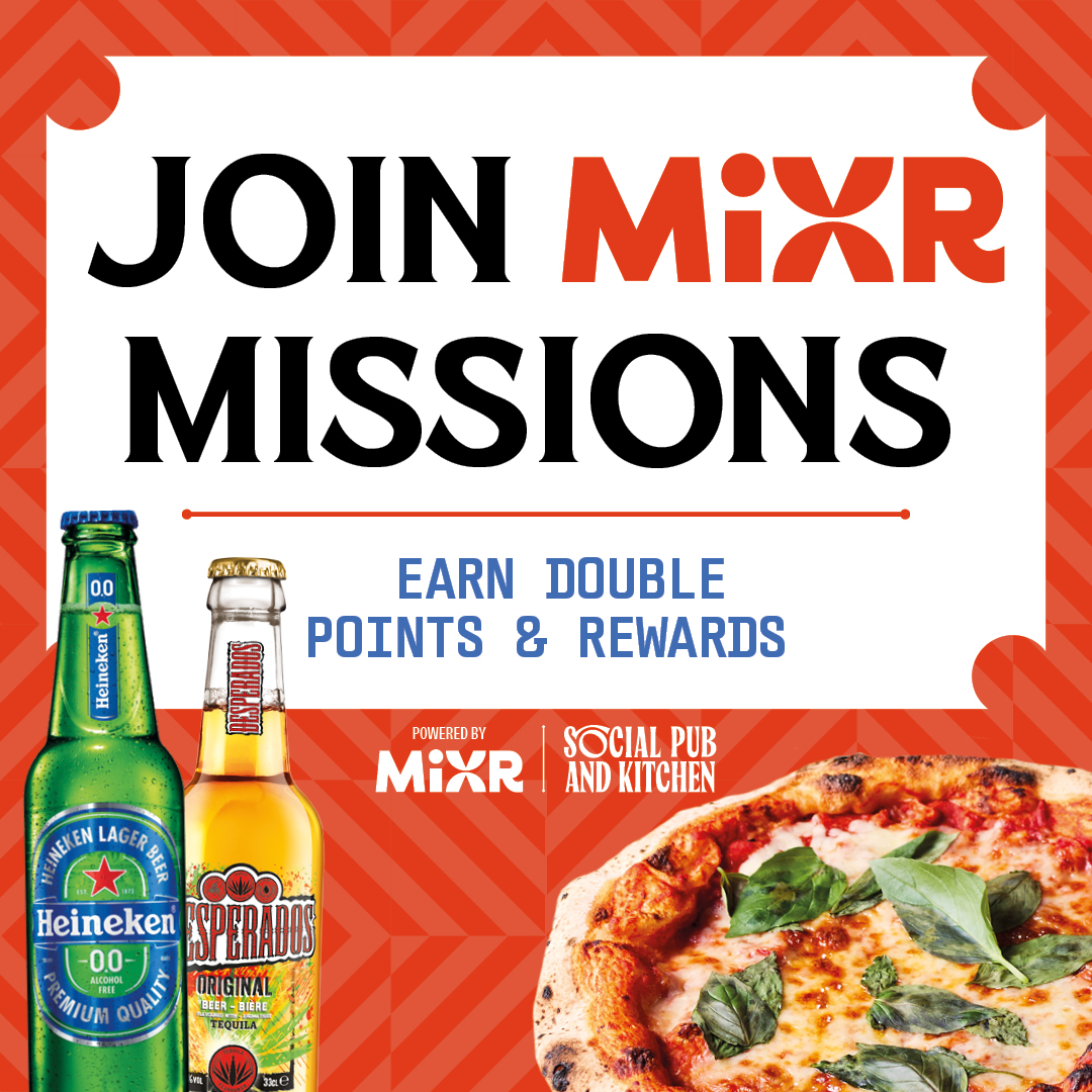 Join Mixr Missions for double points and rewards