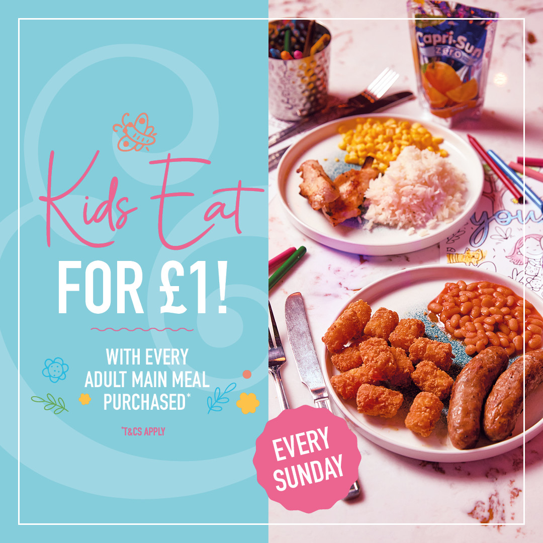 Kids Eat For £1 at Slug & Lettuce(p)