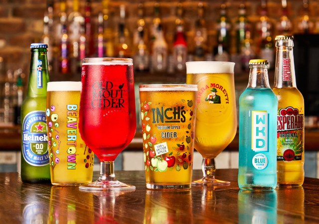 SELECTION OF BEER AND CIDER