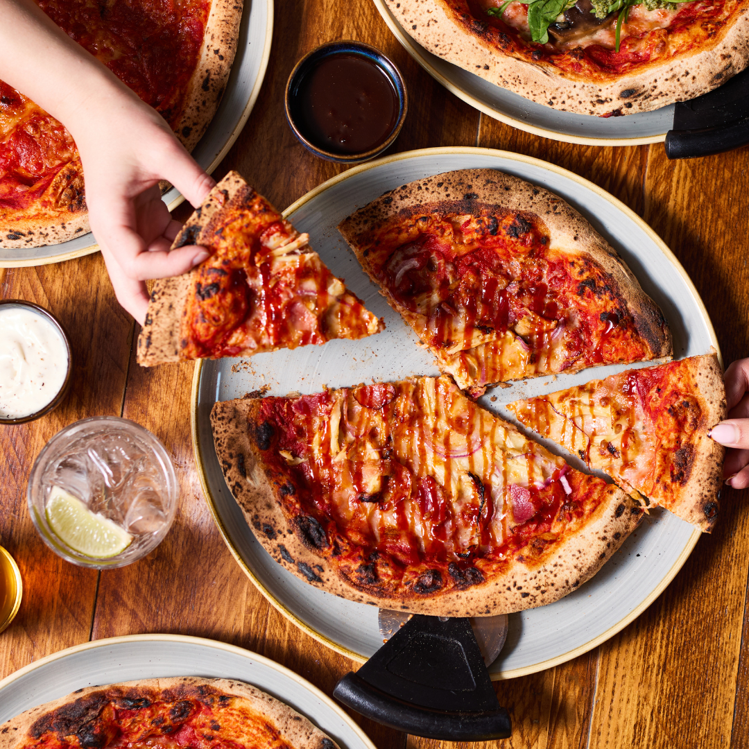 Pizza at Tank & Paddle Manchester Printworks (p)