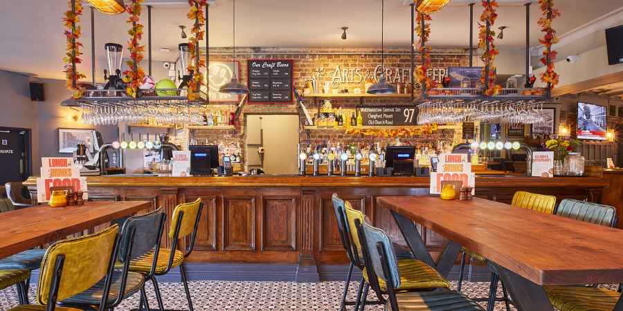 Interior of Bell Walthamstow