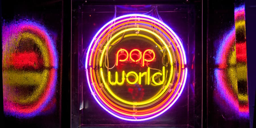 Popworld Sign