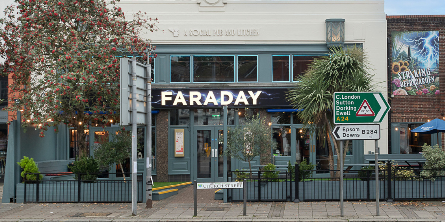 Exterior of The Faraday Epsom (p)