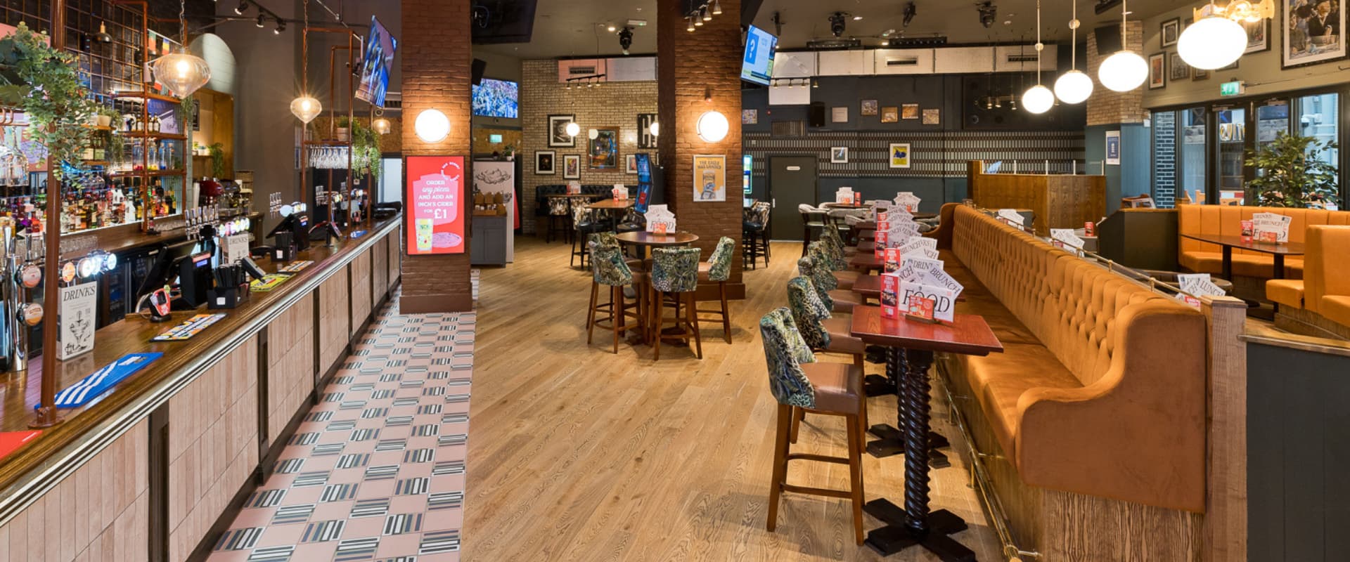 Interior of Tank & Paddle Manchester Printworks (p)