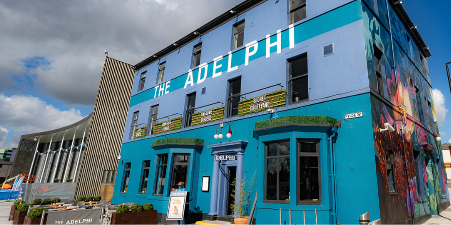 Exterior of Adelphi Preston