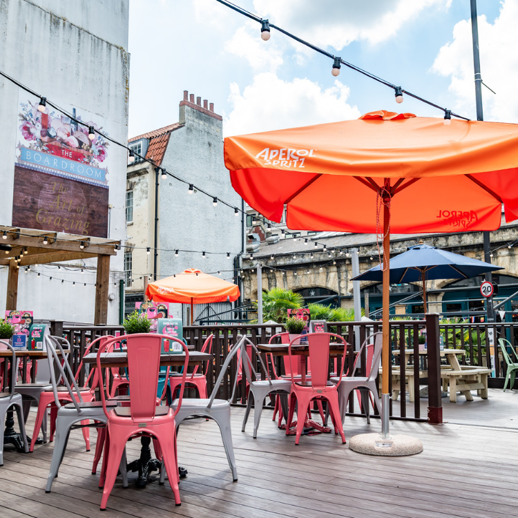 beer garden umbrellas