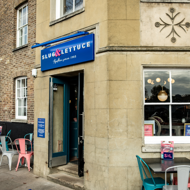 beer garden entrance