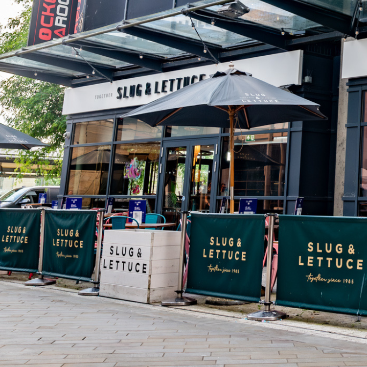 umbrellas in the beer garden