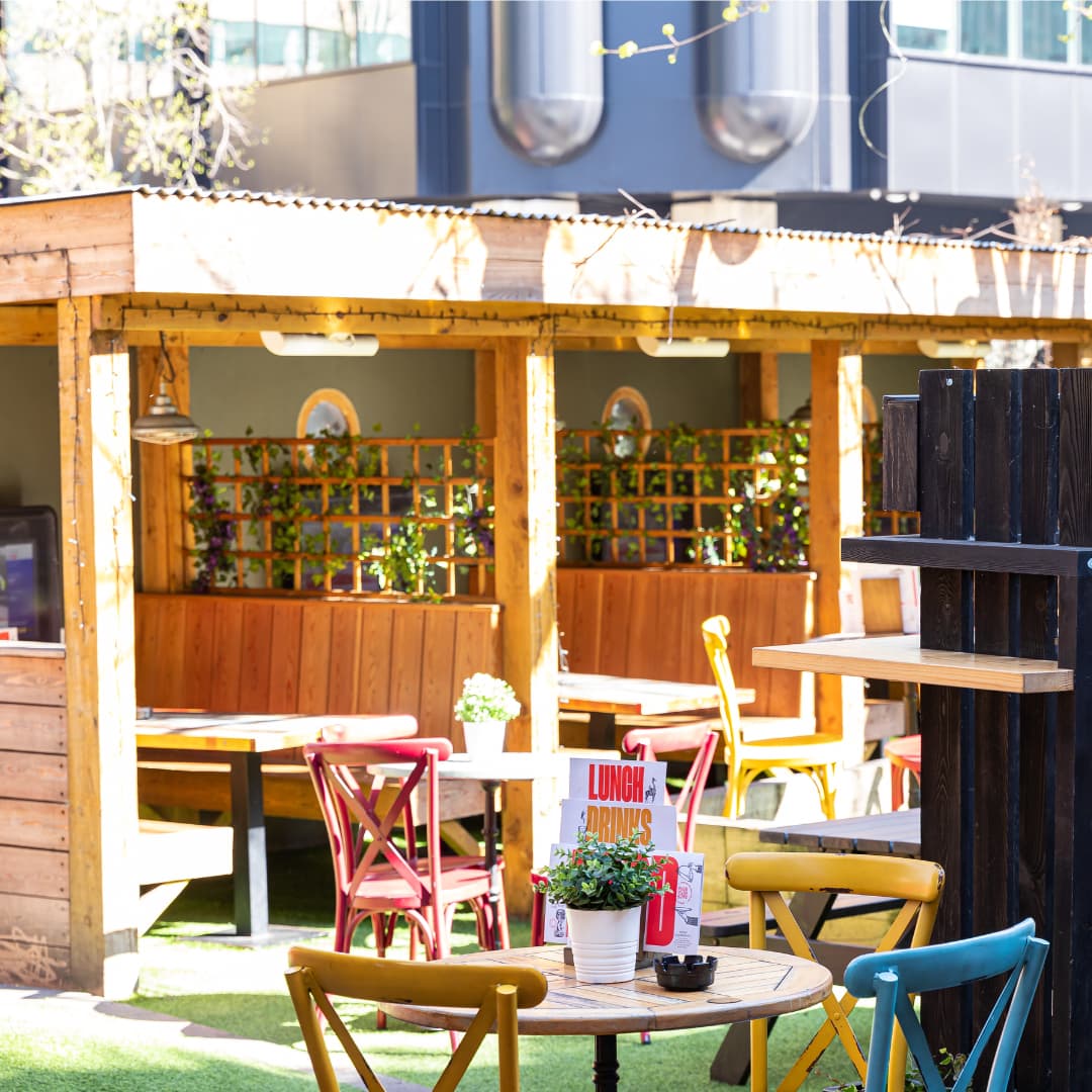 Beer Garden in London at Minories London (p) Beer Garden in London at Minories London (p)