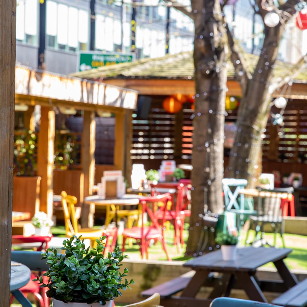 Beer Garden in London at Minories London (p) Beer Garden in London at Minories London (p)
