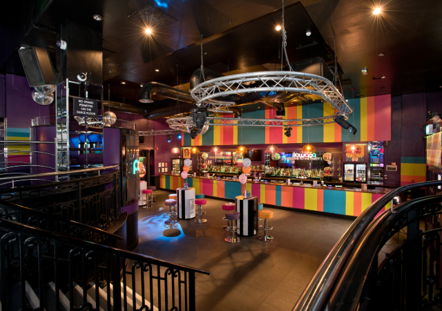 View of main bar from Mezzanine