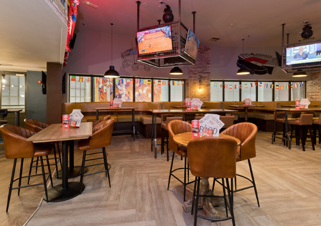 Private hire space with TVs