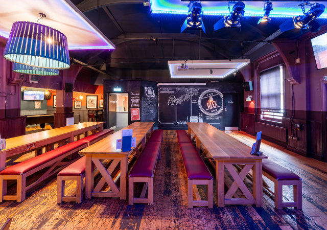 Private Hire space at Southend on Sea - long tables