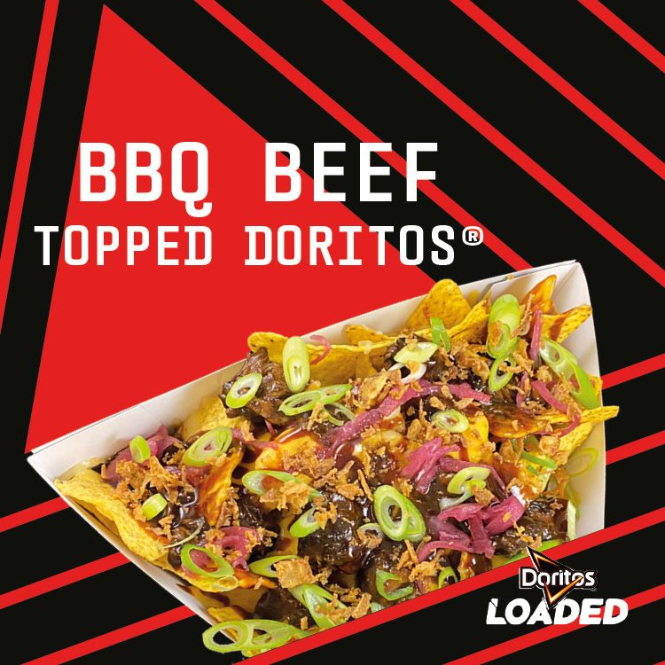 BBQ Beef Topped Doritos