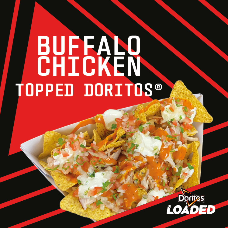 Buffalo Chicken Topped Doritos