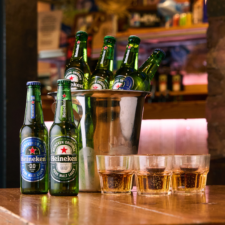 Bucket of heineken and jager bombs