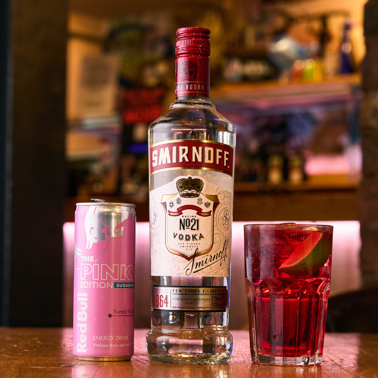 Vodka & Pink Red Bull