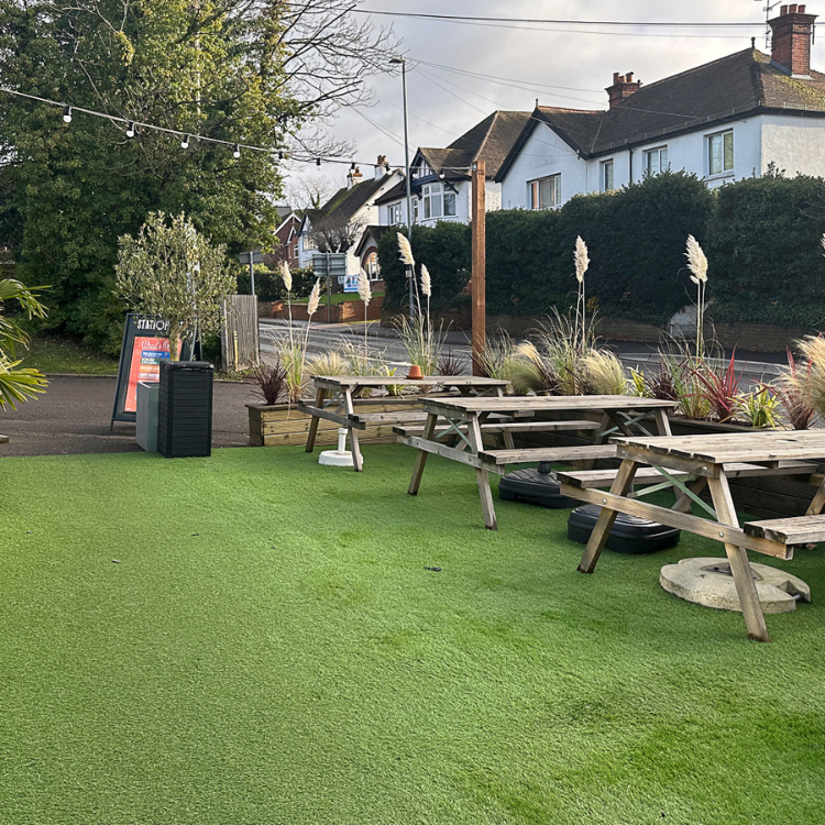 Beer Garden at The Station Tap Wokingham (p) Beer Garden at The Station Tap Wokingham (p)