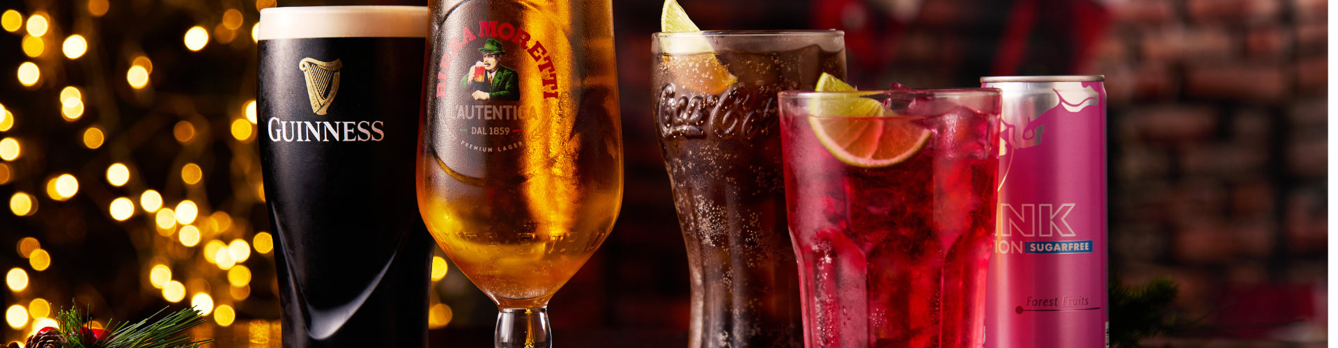 Selection of drinks