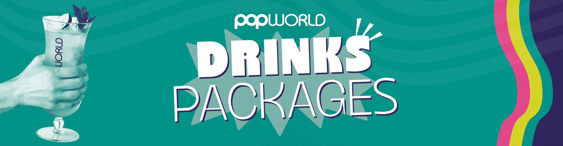 Drinks packages at Popworld Chelmsford (p)