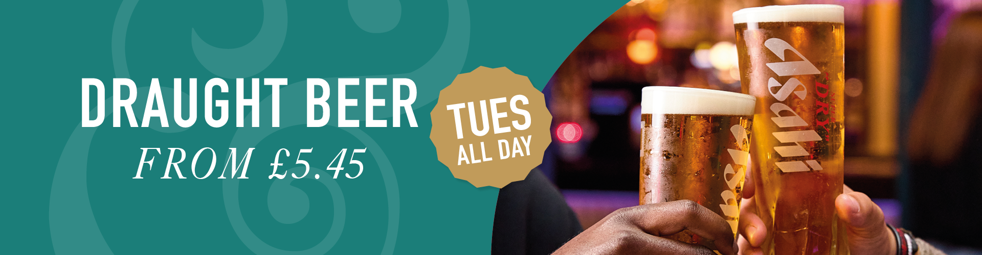 £5.45 Beer On Tuesdays