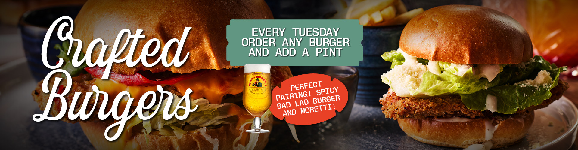 Burger and a Drink Offer