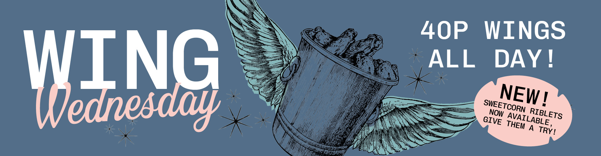 Wing Wednesday | 40p wings every Wednesday